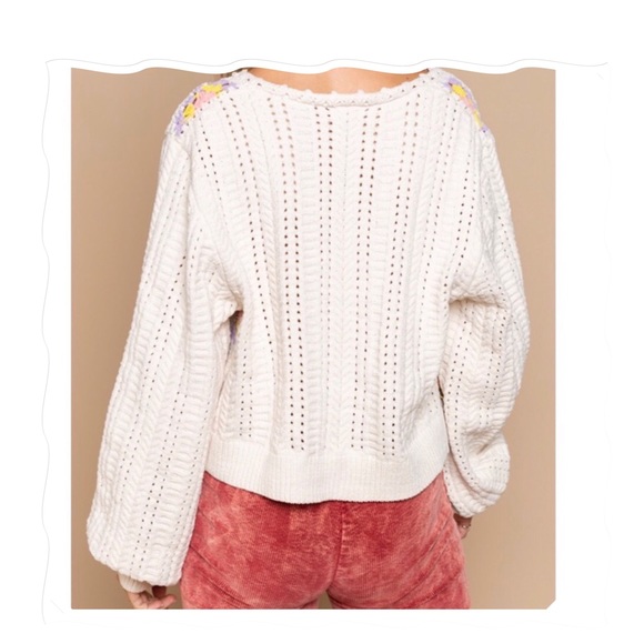 Soft Chenille Button-Up Cardigan Sweater - Picture 4 of 7